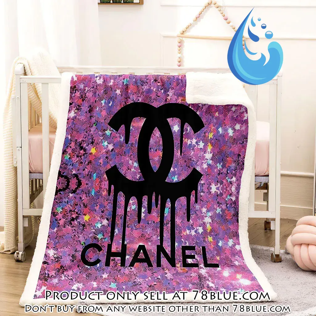 Chanel rainbow luxury brand premium blanket fleece home decor 78b5641706